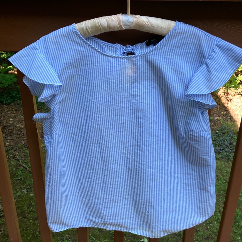 Atmosphere blue and white striped blouse